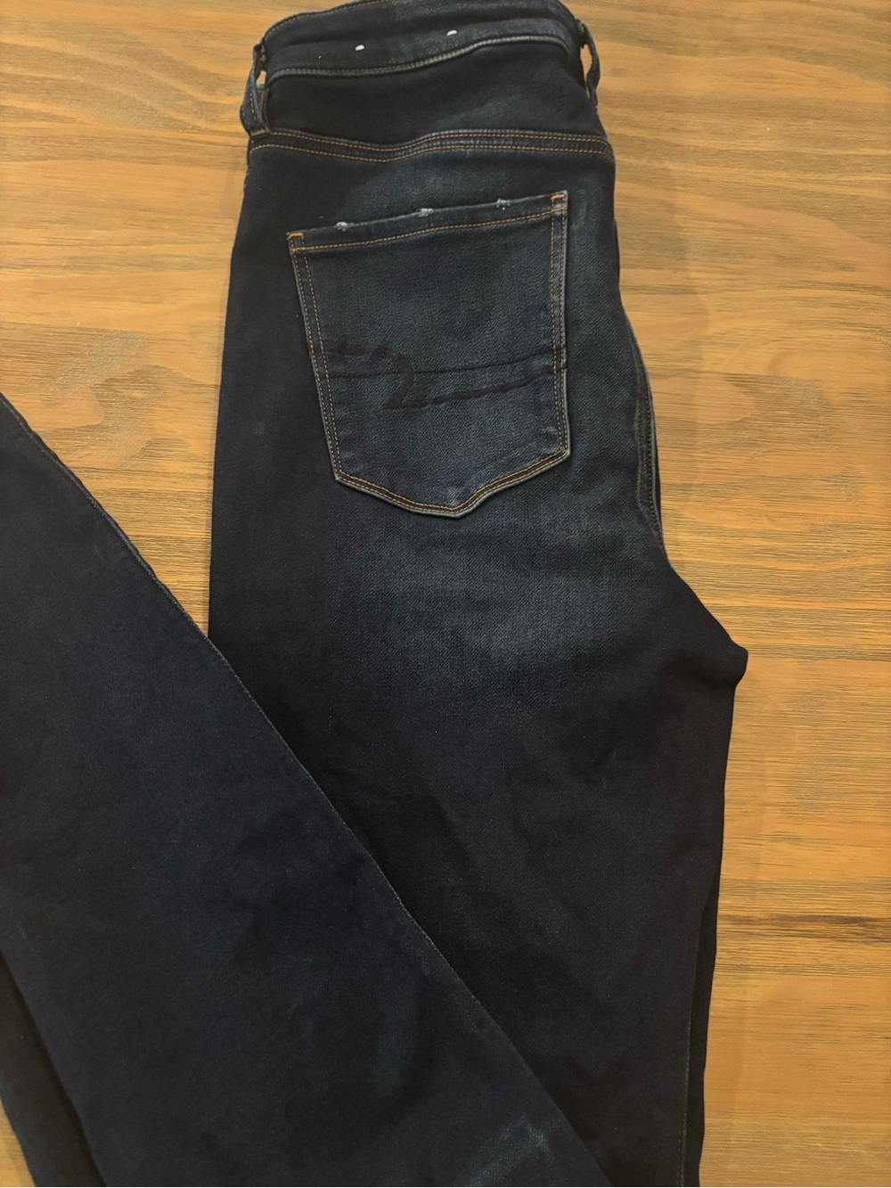 American Eagle AE Super Hi-Rise Next Level Stretch Jegging 10 X-Long Distressed - Picture 6 of 11